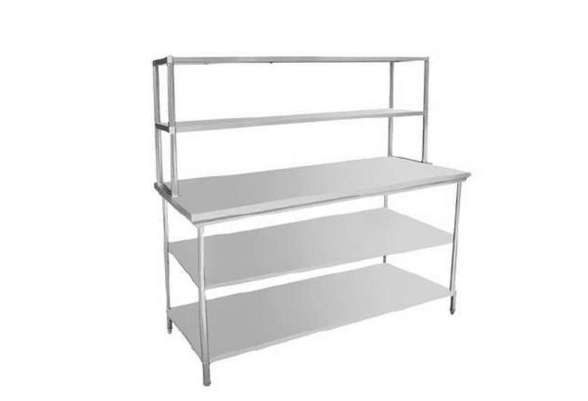 Pickup Table with 2 OHS and 2 Undershelves